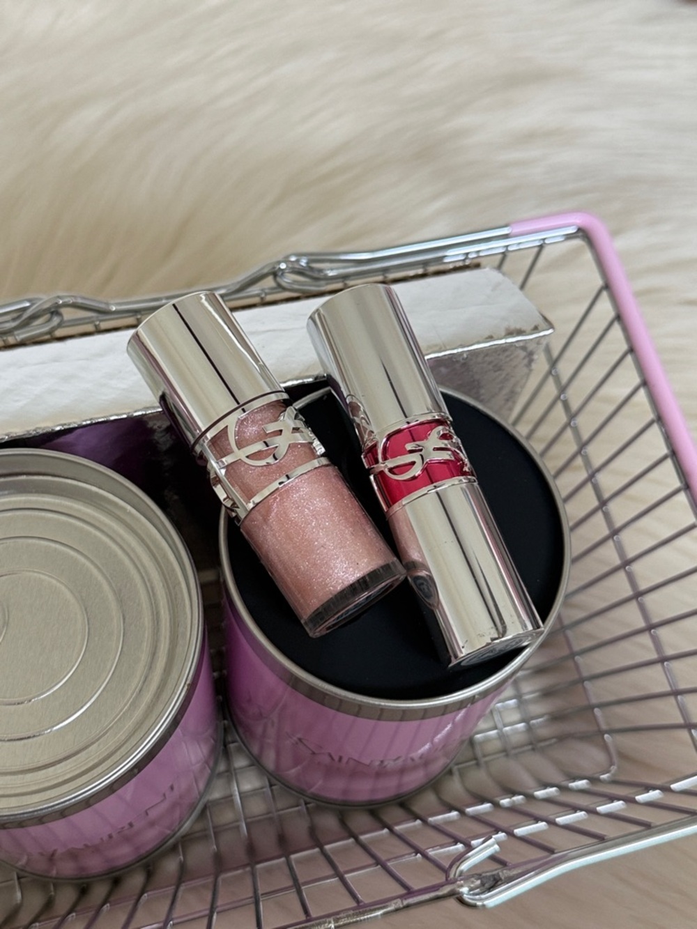 YSL Beauty PR make me blush fuchsia fizz, loveshine gloss, candy glaze lip gloss - Picture 4 of 13